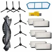 Ersatzteile für zaco ilife A4s Roboter eur Zubehörset 14 Packungen mit 1 Hauptbürste, 1 Primärfilter, 6 Hepa-Filter, 6 Seitenbürsten von ALOVEZ