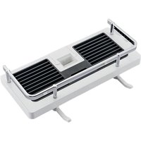 Alovez Hängendes Duschregal, stanzfreier, verstellbarer Dusch-Organizer für Duschstange, quadratisch, weißBadekörbe und AufbewahrungHaus und von ALOVEZ