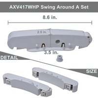 Alovez - Hay AXV417WHP Pool-Reinigungsset, kompatibel mit Hay Navigator, Arneson Pool Vac und Pool Vac Ultra Pool-Staubsaugern 2533 von ALOVEZ