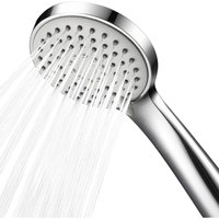 Alovez - Hochdruck-Handbrause, wassersparend, 3 Strahlarten, Universal-Duschkopf mit Booster für niedrigen Druck, Chrom Alovez - Hochdruck-Handbrause, wassersparend, 3 Strahlarten, Universal-Duschkopf mit Booster für niedrigen Druck, Chrom von ALOVEZ