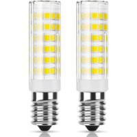 LED-Dunstabzugshaubenlampe E14, 7 w Halogen-Äquivalent, 76 LEDs, 220 V–240 v, Kaltweiß, kleine Glühbirne mit Schraubsockel für Dunstabzugshaube und von ALOVEZ