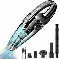 Alovez - Leistungsstarker, tragbarer Akku-Handstaubsauger 120 w, 2200 mAh, mit Nass- und Trockenfunktion, waschbarem HEPA-Filter und 5 von ALOVEZ