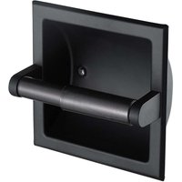 Alovez - Mattschwarzer Toilettenpapierhalter zur Wandmontage, Toilettenpapierhalter mit integriertem Toilettenpapierspender für Alovez - Mattschwarzer Toilettenpapierhalter zur Wandmontage, Toilettenpapierhalter mit integriertem Toilettenpapierspender für von ALOVEZ