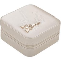 Mini-Schmuckkästchen mit zwei Schichten, tragbare Schmuckschatulle mit Spiegel für Ringe, Ohrringe, Halsketten, Lippenstifte, ideales Geschenk Mini-Schmuckkästchen mit zwei Schichten, tragbare Schmuckschatulle mit Spiegel für Ringe, Ohrringe, Halsketten, Lippenstifte, ideales Geschenk von ALOVEZ