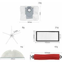 Alovez - Passend für Roborock T8 Q7 Max+ Roboter-Staubsauger-Zubehör, Ersatz-Zubehör-Set von ALOVEZ