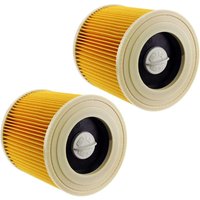 Alovez - Premium-Filterkartuschen für Nass- und Trockensauger Kärcher WD2 WD3 MV2 MV3 (2er-Pack) von ALOVEZ