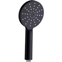 Schwarze Rainstar Handbrause, 3 verschiedene Strahlarten, mattschwarzes Finish von ALOVEZ