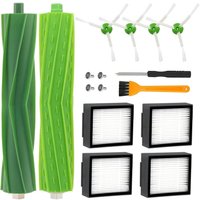 Alovez - Staubsauger-Ersatzzubehör für Roomba j7 j7+ i7 i7+ i7 Plus E5 E6 E7 8 i8+ i6 i6+ i3 i3+ i4 i4+Ersatzteile, 4 Filter, 4 Seitenbürsten, 2 von ALOVEZ
