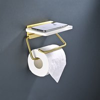 Alovez - Toilettenpapierhalter ohne Bohren, Toilettenpapierhalter, Halter ohne Bohren, Gold Toilettenpapierhalter, Rollenhalter, Edelstahl Badezimmer Alovez - Toilettenpapierhalter ohne Bohren, Toilettenpapierhalter, Halter ohne Bohren, Gold Toilettenpapierhalter, Rollenhalter, Edelstahl Badezimmer von ALOVEZ