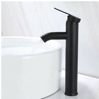 Alovez - Waschtisch-Mischbatterie, Design mit hohem Auslauf, Einloch-Wasserhahn, für Aufsatzwaschbecken für Badezimmer in Chrom-Kupfer mit von ALOVEZ