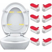 Alovez - Weiß) 8er-Pack Universal-Toilettensitzpuffer mit starkem Klebstoff für Toilettendeckel von ALOVEZ