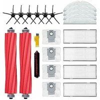 Alovez - Zubehör für Roborock S7 Pro Ultra S7 Max Ultra S7 MaxV Ultra Roboter-Ersatzteile, 20 Packungen, 2 Hauptbürsten & 4 Filter & 6 Seitenbürsten von ALOVEZ