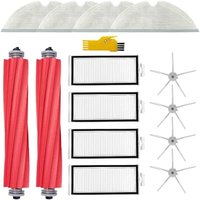 Alovez - Zubehörset für Roborock Q7 Max+ Q7 Max Q7+ Q7 Roboterstaubsauger Ersatzteile 14 Packungen 2 Hauptbürsten & 4 Filter & 4 Seitenbürsten & 4 von ALOVEZ