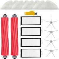 Alovez - Zubehörset für Roborock Q7 Max+ Q7 Max Q7+ Q7 Roboterstaubsauger Ersatzteile 14 Packungen 2 Hauptbürsten & 4 Filter & 4 Seitenbürsten & 4 von ALOVEZ