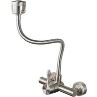 An der Wand montierter Küchenhahn, Konstruktion aus lebensmittelechtem Edelstahl 304, um 360° schwenkbarer Küchenhahn zur Wandmontage. An der Wand montierter Küchenhahn, Konstruktion aus lebensmittelechtem Edelstahl 304, um 360° schwenkbarer Küchenhahn zur Wandmontage. von ALOVEZ