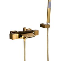 An der Wand montierter Wasserfall-Badewannenhahn, Badewannenmischbatterie mit Handbrause, an der Wand montierter Wasserhahn mit Wasserfall-Duschkopf, An der Wand montierter Wasserfall-Badewannenhahn, Badewannenmischbatterie mit Handbrause, an der Wand montierter Wasserhahn mit Wasserfall-Duschkopf, von ALOVEZ