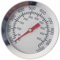Analoges Thermometer, für Grill/Fleisch, zum Messen der Garraumtemperatur, für Grill/Smoker, Edelstahl, Backofenthermometer von ALOVEZ