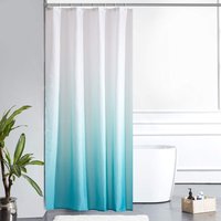 Anti-Schimmel Duschvorhang Waschbar Stoff 120x200cm Lang Wasserdicht Polyester Bad Vorhang mit von ALOVEZ