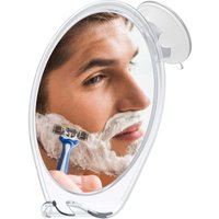 Antibeschlag-Duschspiegel mit starkem Saugnapf – Badezimmerspiegel, klarer, flacher Spiegel 1X von ALOVEZ