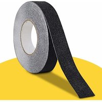 Antirutsch Treppenband 10 m x 2,5 cm, Schwarzes Antirutsch Klebeband, Antirutsch Klebeband für Außen und Innen, Antirutschband Wasserfestes von ALOVEZ