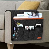 Armlehnentasche für Sessel, Filz-Hängesessel-Caddy-Organizer, Sofa-Fernbedienungshalter mit 5 Taschen für Telefon, iPad, Zeitschriften, Brillen, Armlehnentasche für Sessel, Filz-Hängesessel-Caddy-Organizer, Sofa-Fernbedienungshalter mit 5 Taschen für Telefon, iPad, Zeitschriften, Brillen, von ALOVEZ