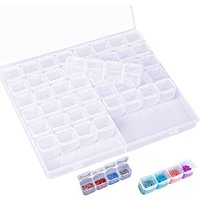 Alovez - Aufbewahrungsbox mit 56 Fächern, Aufbewahrungsbox für Perlen, Aufbewahrungsbox für Diamantmalerei, Aufbewahrungsbox aus Kunststoff, Alovez - Aufbewahrungsbox mit 56 Fächern, Aufbewahrungsbox für Perlen, Aufbewahrungsbox für Diamantmalerei, Aufbewahrungsbox aus Kunststoff, von ALOVEZ