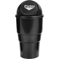 Auto-Getränkehalter, Mülleimer, kleiner Mini-Mülleimer, Auto-Mülleimer für Auto, Büro, Zuhause (schwarz) von ALOVEZ