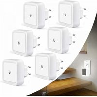 Automatisches LED-Nachtlicht zum Einstecken, 6er-Pack, Kinder-Nachtlicht mit Lichtsensor, Plug-in-Nachtlicht für Schlafzimmer – Weiß Automatisches LED-Nachtlicht zum Einstecken, 6er-Pack, Kinder-Nachtlicht mit Lichtsensor, Plug-in-Nachtlicht für Schlafzimmer – Weiß von ALOVEZ