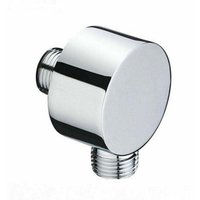 BET Rundschlauchverbinder - Chrom Wandmontage-Winkelstück - - Messing - Universal - 1/2" - Sandarmatur - Duschwandarmatur für Handbrause von ALOVEZ