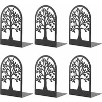 Buchstützen aus Metall für Bücher, MSDADA kratzfeste Buchhalter für Büro, Schule und Zuhause, Buchteiler, CD-Ordnerhalter für Schreibtische (3 Paar) von ALOVEZ