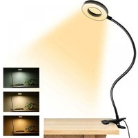 Clip-on-Leselicht, USB-LED-Schreibtischlampe, 3 Farbmodi-Licht, Augenschutz-Buchclip-Lampe, 360-Grad-flexibler Schwanenhalsclip Clip-on-Leselicht, USB-LED-Schreibtischlampe, 3 Farbmodi-Licht, Augenschutz-Buchclip-Lampe, 360-Grad-flexibler Schwanenhalsclip von ALOVEZ