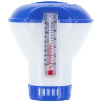 Decdeal 5 Zoll schwimmender Chemikalienspender für Pools mit Thermometer und Chlor von ALOVEZ