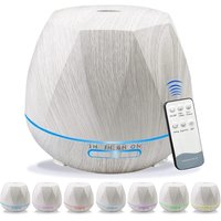 Diffusor für ätherische Öle, 550 ml, Ultraschall-Aromatherapie-Diffusor, mit Fernbedienung, Timer und 7 bunten LED-Leuchten, Luftbefeuchter für Diffusor für ätherische Öle, 550 ml, Ultraschall-Aromatherapie-Diffusor, mit Fernbedienung, Timer und 7 bunten LED-Leuchten, Luftbefeuchter für von ALOVEZ