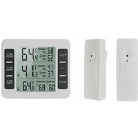 Digitales Thermometer, akustischer Alarm, mit drahtloser Sensoranzeige von ALOVEZ