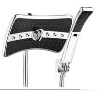 Doppeltes Handbrause-Set mit 60" langem Edelstahl-Brauseschlauch, Chrom von ALOVEZ