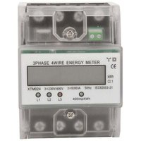 Dreiphasiger 4-Leiter-Energiezähler 220/380V 5-80A Energieverbrauch kWh Zähler DIN-Schienenmontage Digitaler Stromzähler mit hintergrundbeleuchtetem Dreiphasiger 4-Leiter-Energiezähler 220/380V 5-80A Energieverbrauch kWh Zähler DIN-Schienenmontage Digitaler Stromzähler mit hintergrundbeleuchtetem von ALOVEZ