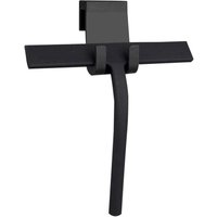 Duschabzieher mit Silikonklinge für Badezimmer/Küche/Fenster/Spiegel/Tür/Fliesen, 22,9 cm, mit Haken, Schwarz von ALOVEZ