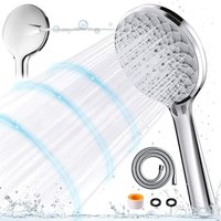 Alovez - Duschkopf mit Schlauch, wassersparender Duschkopf, 6 Arten von Jet-Duschen zum Baden, Waschen und Reinigen von Wannen, Fliesen, Haustieren von ALOVEZ