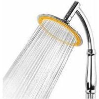Alovez - Duschkopf mit Schlauch – XXL-Handbrause – 5 Strahlarten – 150 mm Durchmesser mit 1,5 m Edelstahl-Brauseschlauch – für Badewanne und Dusche von ALOVEZ