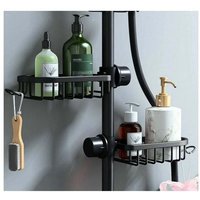 Duschregal ohne Bohren, 2 Stück Seifenhalter Badezimmerregal Duschablage für Shampoo, Lagerregal für Badezimmerküche von ALOVEZ