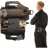 EDC Multifunktions-Taschenlampenholster – Gürtelscheide aus Leder mit Stifthalter für Taschenlampe, Messer, Autoschlüssel EDC Multifunktions-Taschenlampenholster – Gürtelscheide aus Leder mit Stifthalter für Taschenlampe, Messer, Autoschlüssel von ALOVEZ