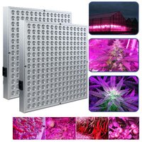 EINFEBEN LED Pflanzenlampe 2x 15W Pflanzenlampe 225 LEDs für Gewächshaus Rot Blau Vollspektrum Pflanzenlicht für Setzlinge Garten Blumen von ALOVEZ