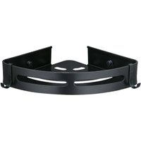 Eck-Duschablage aus Metall ohne Bohren, mit 2 Duschhaken, rostfrei, selbstklebende Halterung für Badezimmerartikel, 2 Stück (schwarz) von ALOVEZ