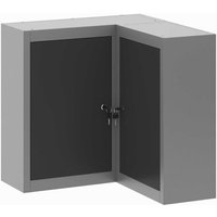 Eckwerkzeugschrank aus schwarzem Stahl zur Wandmontage, abschließbar Eckwerkzeugschrank aus schwarzem Stahl zur Wandmontage, abschließbar von ALOVEZ