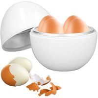 Eierkocher mit 4 Eierkapazität, Mikrowelle, gekochte Eier, kompaktes Design, Dampfgarer aus PP-Material für gekochte Eier für den Heimgebrauch von ALOVEZ