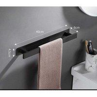 Ein normaler schwarzer Handtuchhalter muss nicht gebohrt werden, und der Handtuchhalter für das Badezimmer, ein Gästehandtuchhalter, ist ein an der Ein normaler schwarzer Handtuchhalter muss nicht gebohrt werden, und der Handtuchhalter für das Badezimmer, ein Gästehandtuchhalter, ist ein an der von ALOVEZ