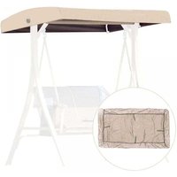 Ersatzdach für Schaukel, 191 x 120 x 23 cm, Ersatzabdeckung für 3-Sitzer, Dach für Gartenschaukel, wasserdichte Überdachung für Schaukelgärten und Ersatzdach für Schaukel, 191 x 120 x 23 cm, Ersatzabdeckung für 3-Sitzer, Dach für Gartenschaukel, wasserdichte Überdachung für Schaukelgärten und von ALOVEZ