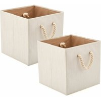 Faltbare Aufbewahrungsbox aus Bambus-Baumwollgewebe mit Griffen, Aufbewahrungskorb, Organizer-Behälter für Küche, Kinderzimmer, Bücherregal, Regal – Faltbare Aufbewahrungsbox aus Bambus-Baumwollgewebe mit Griffen, Aufbewahrungskorb, Organizer-Behälter für Küche, Kinderzimmer, Bücherregal, Regal – von ALOVEZ