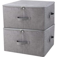 Faltbare Aufbewahrungsbox mit Reißverschlussdeckel und Griff, Aufbewahrungskorb mit Schublade Faltbare Aufbewahrungsbox mit Reißverschlussdeckel und Griff, Aufbewahrungskorb mit Schublade von ALOVEZ