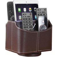 Alovez - Fernbedienungshalter aus Leder, 360 Grad drehbar, für Schreibtisch, Couchtisch Alovez - Fernbedienungshalter aus Leder, 360 Grad drehbar, für Schreibtisch, Couchtisch von ALOVEZ